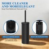 Heavy Duty Stainless Steel Toilet Brush Set with Holder(2 Brush