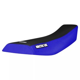 Yamaha 2002-2004 Arctic Cat 375 400 500 ATV Gripper Seat Cover  BLUE/BLACK  LOGO #451