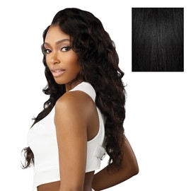 Sensationnel 13A 13X4 Lace Frontalwigs - Body Wave Human Hair 13A Unprocessed Glueless Straight Preplucked Hairline (20 inch, NATURAL/BLACK)