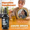 B1 B6 B12 Vitamin Liquid Drops - Nerve, Energy, Brain