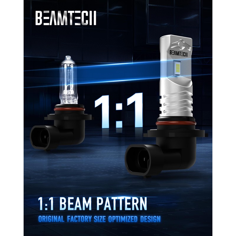 BEAMTECH 9006 Fog Light Bulb,