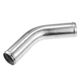 QUARKZMAN 51 mm 2 inch OD 4 inch 100 mm Leg Length Universal Car Aluminium Alloy Pipe Intercooler Pipe 45 Degree Bend Elbow Air Intake Pipe - Pack of 1