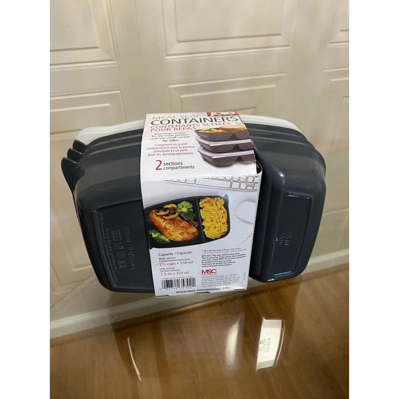 Joie Meal Prep Snack Containers Set of 3 (Dark Gray)