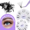 500PCS Pre Made Fan Eyelash Extensions 20D 0.07mm D Curl