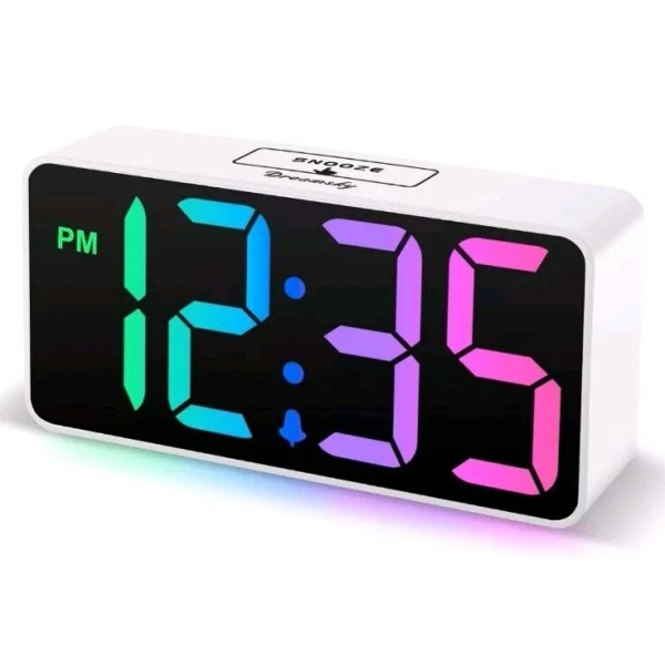 DreamSky Super Loud Alarm Clock for Heavy Sleepers - RGB