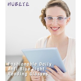 Hubeye 3 Packs Reading Glasses for Women Blue Light Blocking Reader, Anti UV Readers for Women Computer Eyeglasses +1.5