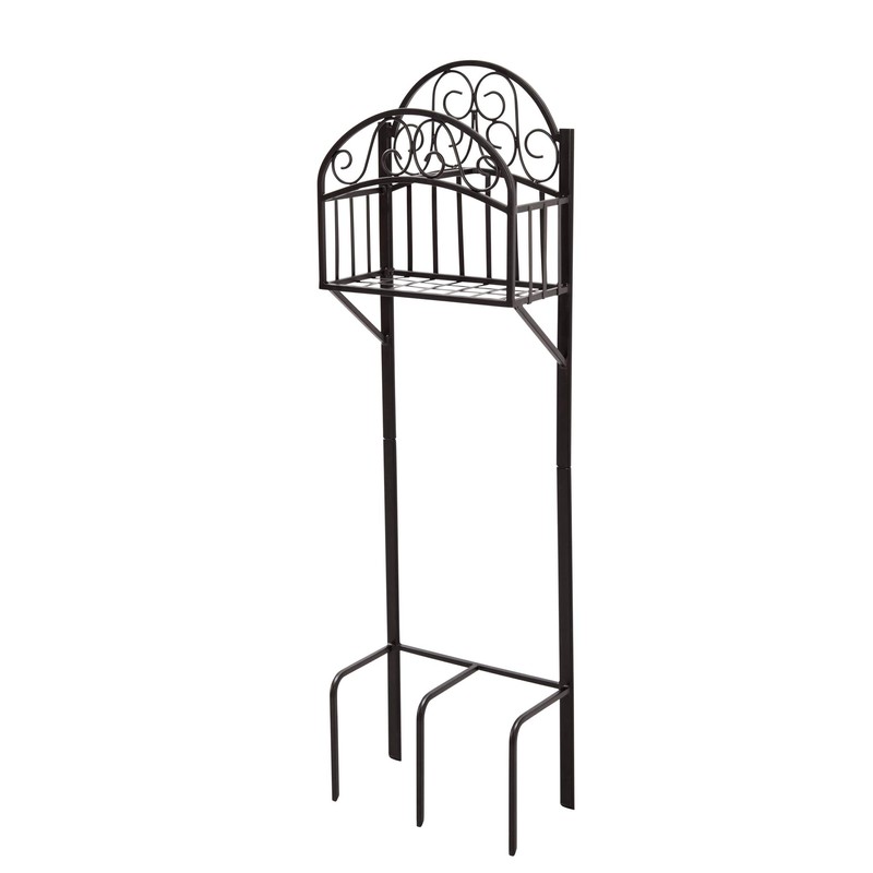 Liberty Garden 119-KD w/Shelf Hose Stand, Black