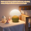 FOGARI Mushroom Bedside Lamp Table Lamp, LED Dimmable Table Lamp