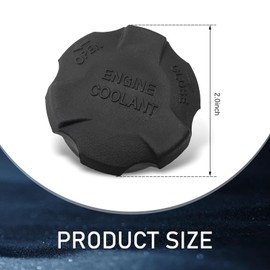 Arwrilt 1 PC Car Coolant Reservoir Cap, OEM#2544126100 Seal Cap Replacement Accessory, Engine Radiator Reservoir Tank Cap, Car Radiator Tank Cover, Compatible with Hyundai Kia Santa Fe (Black)