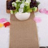 Party Table Runner, Natural Burlap Table Runner, Linen Party Runner