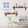 2PCS Folding Shelf Brackets, 12 inch Heavy Duty Stainless Steel
