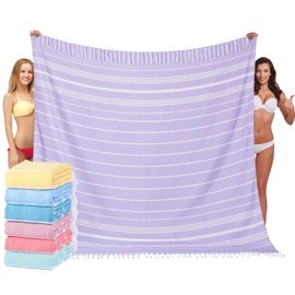 Giant Turkish Beach Towel Blanket 85x75 Cotton XXL Extra Large Oversided Bath Pool Blankets XL Huge Thick Bed Sand Free Throw Towels Picnic Outdoor Big Quilt Necessities Cloud Gifts for Adult