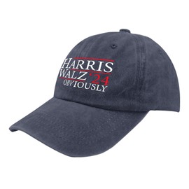 Harris Waltz 2024 Obviously Sun Hat Gardening Hat Navy Blue Mens Golf Hat Gifts for Mom Golf Hats