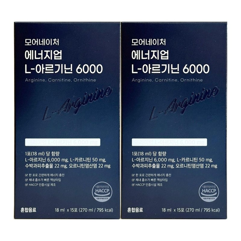 More Nature 모어네이처 에너지업 L 아르기닌 6000 18ml x 15포