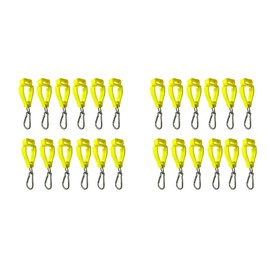 2X Glove Clips for Work Glove Holders Glove Belt Clip with Metal Carabiners for Construction Worker Guard Labor(Yellow)
