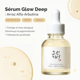Beauty of Joseon Suero Profundo Brillante de Arroz Alpha-Arbutin Hidratante para Tono de Piel Desigual Cuidado Diario de la Piel Coreana para Hombres y Mujeres, 60ml, 2 Fl.Oz