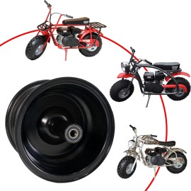 JMCHstore Black Front Wheel Rim for Coleman CT200U BT200X CT200UEX 196cc Hisun 200-3