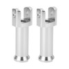 Passenger Foot Peg Mounts Kit 50500769 Silver Sturdy Stable High