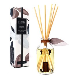 LOVSPA Cinnamon & Clove Buds Scented Sticks Reed Diffuser Set with Sweet Cinnamon, Warm Clove, Spicy Tonka Bean and Woody Notes, Fall-Autumn Room Scent Made in The USA