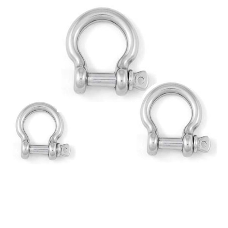 5mm Bow Shackles Stainless Steel A4-Marine Grade (316) - for