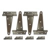 QCAA Stainless Steel Extra Heavy Tee Hinge, 6" x 2.5mm,