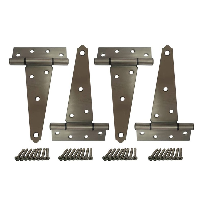 QCAA Stainless Steel Extra Heavy Tee Hinge, 6" x 2.5mm,