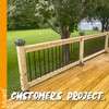 32 Inches Myard Classic Hollow Round Iron Deck Balusters for