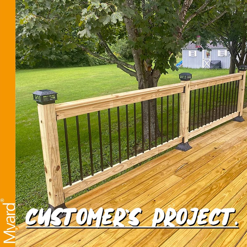 32 Inches Myard Classic Hollow Round Iron Deck Balusters for