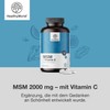 HealthyWorld® MSM 2000 mg - With Vitamin C - 365