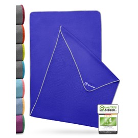 NirvanaShape Yoga Handtuch rutschfest | Hot Yoga Towel mit Antirutsch-Noppen | hygienische Yogatuch-Auflage für Yogamatte [ 185 x 63 cm ]