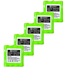 Cobra PR350 2-Way Radio Battery Combo-Pack Includes: 5 x SD2W-H1003 Batteries