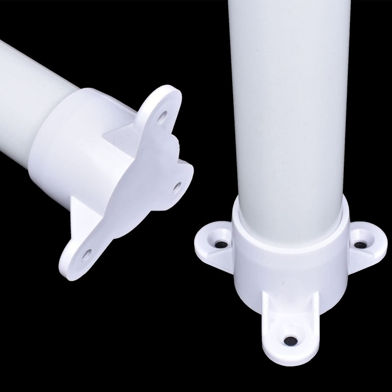 PVC Flange Cap for Pipes 3/4" (10-Pack), Furniture-Grade Table Leg