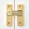 INIRET 180 Degree Flip Barn Door Lock, Gold Heavy Duty
