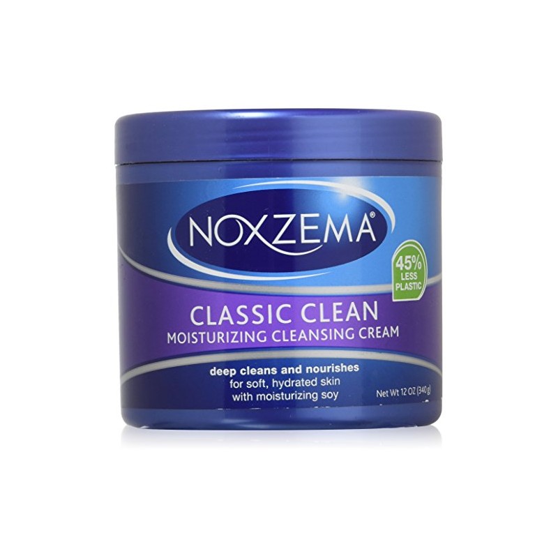Noxzema Classic Clean Moisturizing Cleansing Cream Unisex, 12 Ounce (Pack