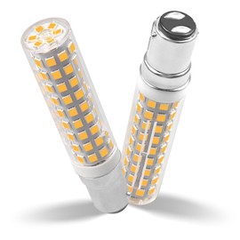 B15D LED Dimmable 10W Replacement for Osram Halolux Ceram 75W 100W B15D Halogen Bulb, No Flickering, 230V, 900 Lumens, Warm White 3000K, 360° Beam Angle, Pack of 2