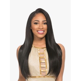 Sensationnel Sensationnel Empire yaki human hair - tangle free weaving for quick weave and sew in styles for faux highlights - 1 pack (10 inch, 1B OFFBLACK)