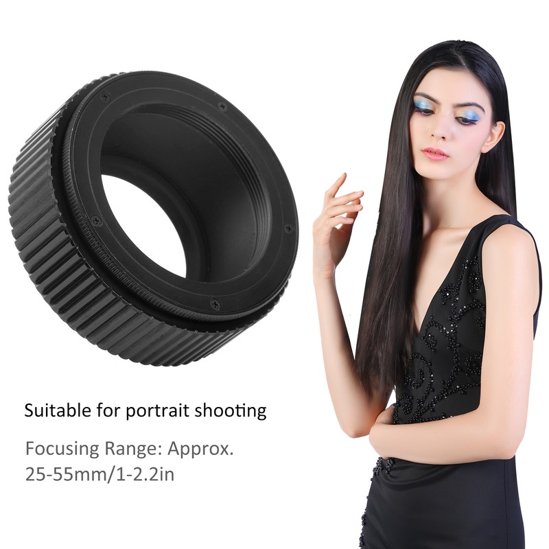 NEWYI M42‑M39 25‑55mm Camera Adjustable Focusing Helicoid Adapter Macro Extension