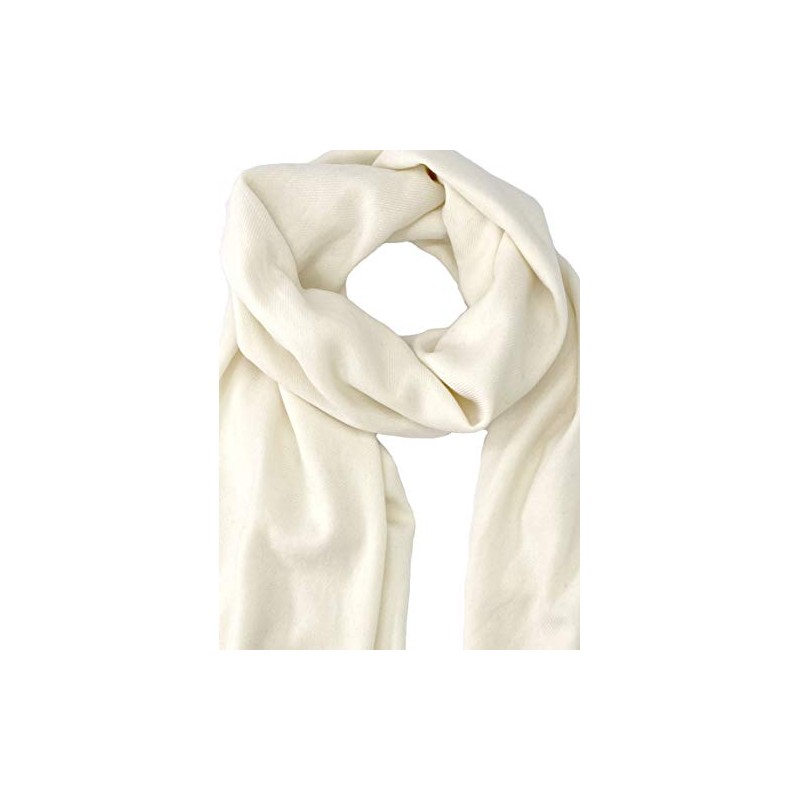 Pure Cashmere Pashmina Shawl 3 Ply Natural