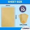 Pack Of 10 Premium Assorted Sandpaper Sheets (Fine x3, Medium