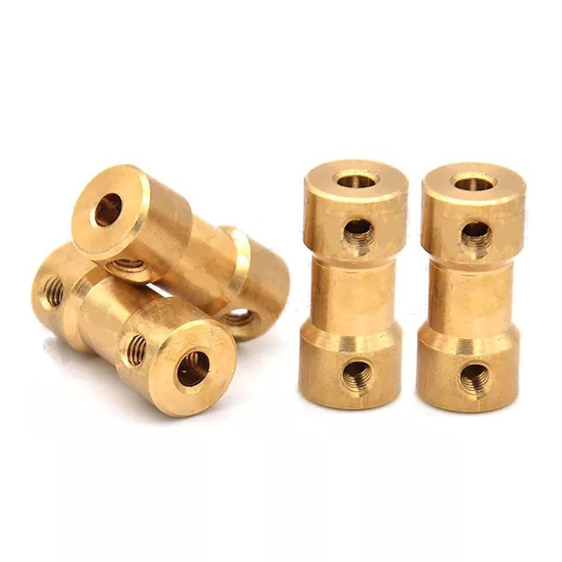 BOXONLY D9mm x L20mm Brass Shaft Rigid Coupler Connector Motor