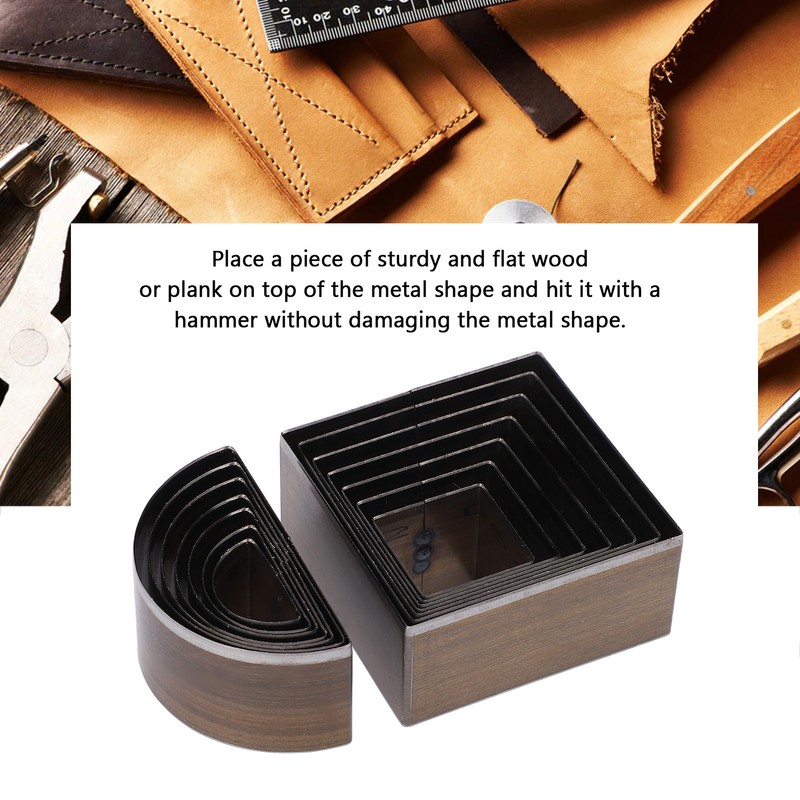 14 Pcs Leather Cutting Mold 2 Shape Exquisite High Carbon