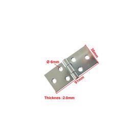 GEFONG Folding Table Flip Hinge 270 Degree for Table Flaps or Cabinet Door Front Flaps 91x38mm Pack of 8 Pieces