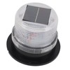 Solar Strobe Warning Safety Flashing Light Waterproof LED Emergency Warning