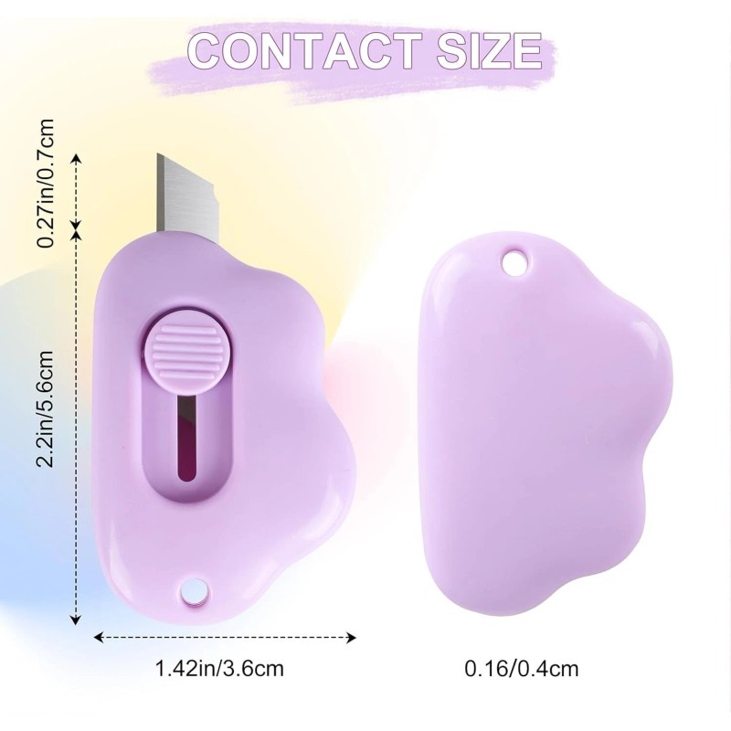 xflyxin 6-piece mini box knife, cloud box knife, letter opener,