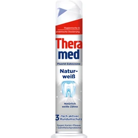 Theramed Toothpaste Dispenser Natural White Pack of 5 x 100 ml