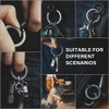 MecArmy Circle Keychain, Titanium Carabiner EDC Key Ring Clip, Anti-Lost
