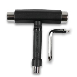 Krown Skateboards T-Tool All-in-ONE Tool Skateboard Longboard Black fits in Pocket