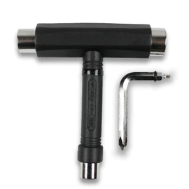 Krown Skateboards T-Tool All-in-ONE Tool Skateboard Longboard Black fits in Pocket