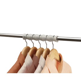 Joseph Joseph Orderly Clothes Rod Spacers 2pk, for Shirts, Skirts and Pants, Wardrobe Hanger and Poles Organizer