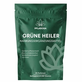 Green Detoxification Powder 200 g Superfood Powder, Greens Plant Powder with Matcha, Barley Grass, Spirulina & Blueberries, Rich in Fibre & Micronutrients, Vegan - Daily Energy Aid